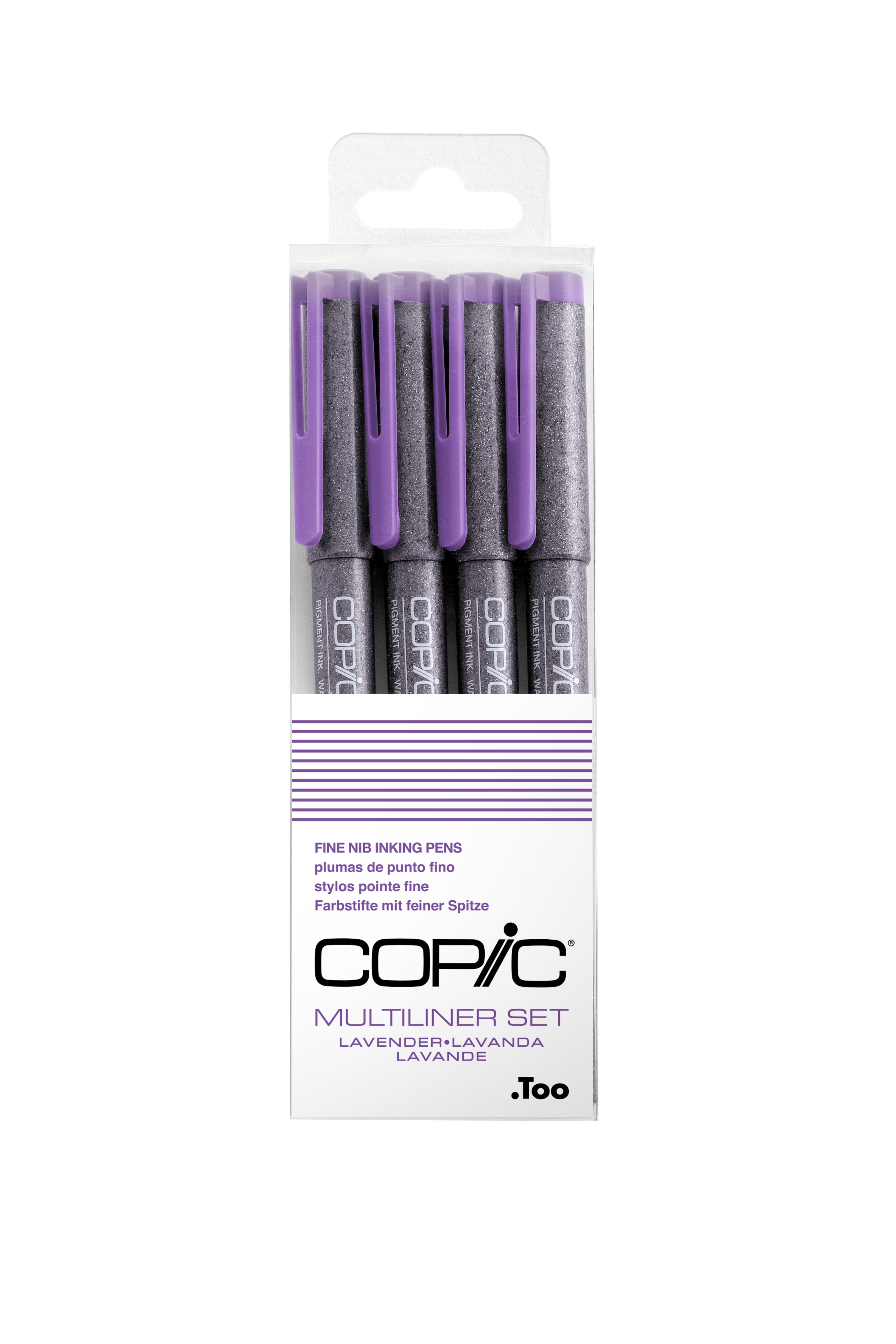 Copic Multiliner Set, 4-Pens, Lavender