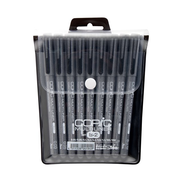 Copic® 8-Pen Multiliner Set, Black