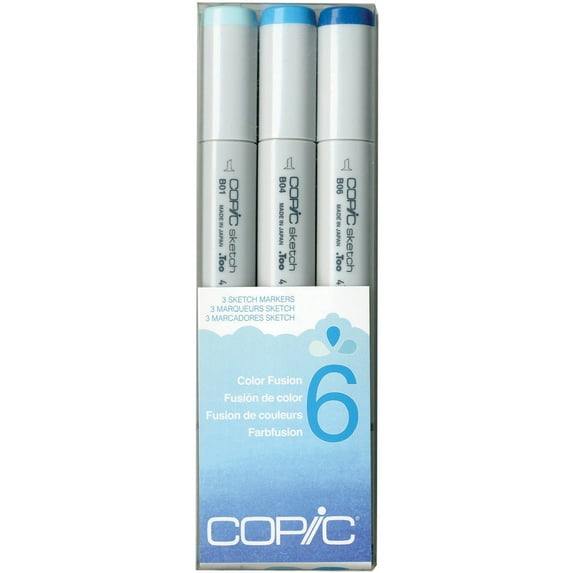 Copic Sketch Marker Fusion Set, 3-Colors, #6