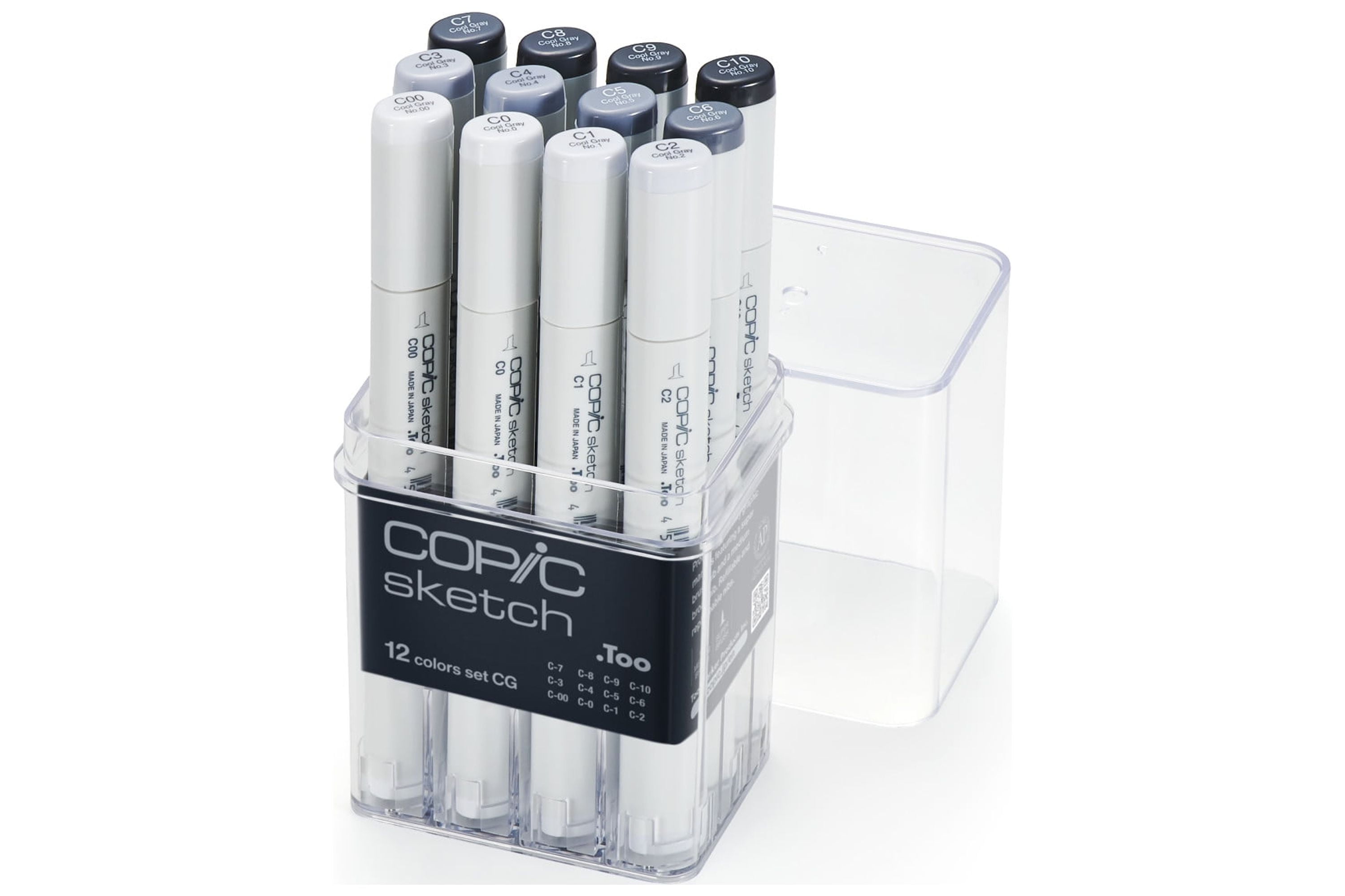 Copic Sketch Marker Set, 12CG Colors - Walmart.com