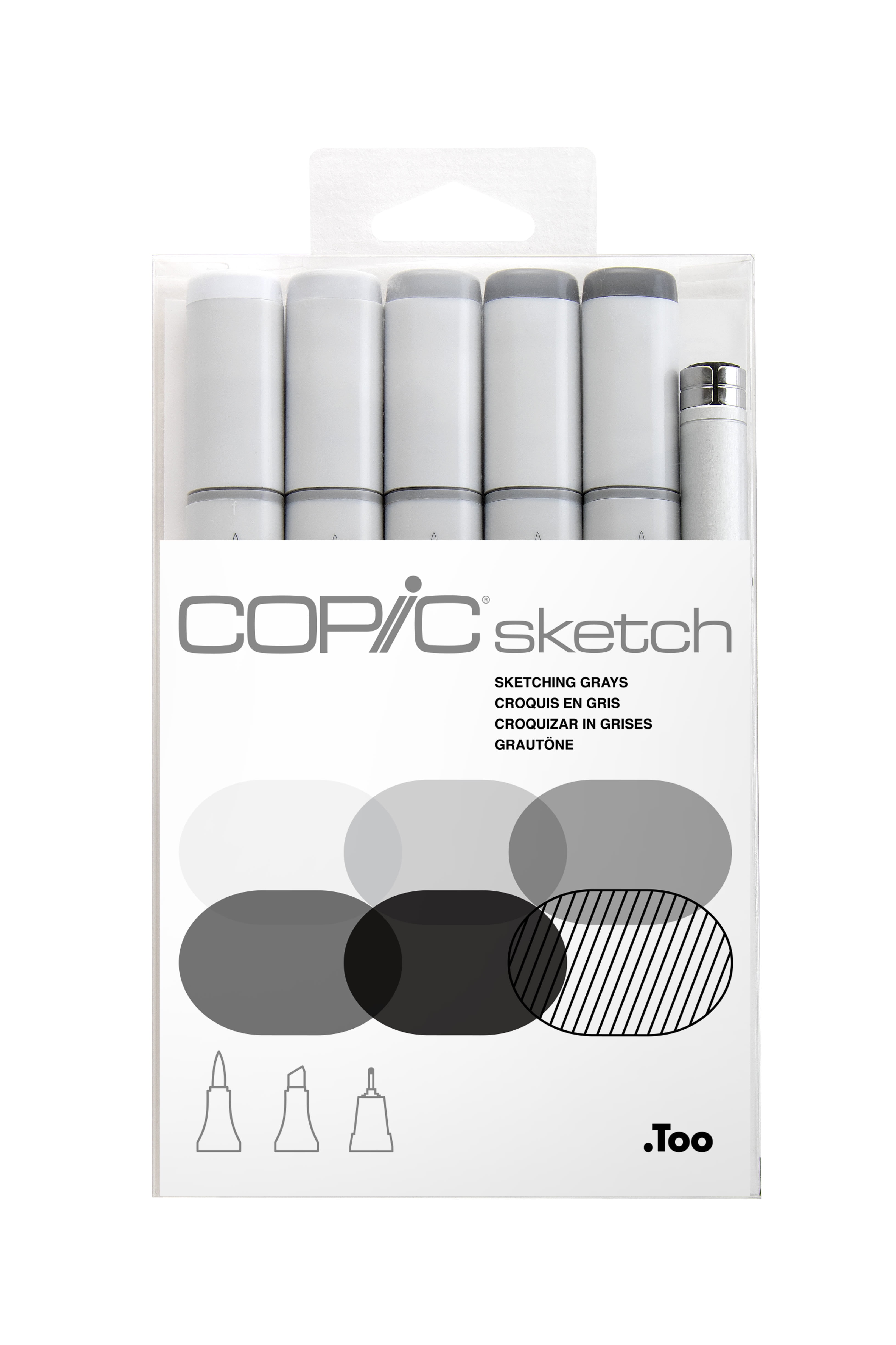 Authentic COPIC Sketch Markers SALE Color portrait Series e 6 Pack