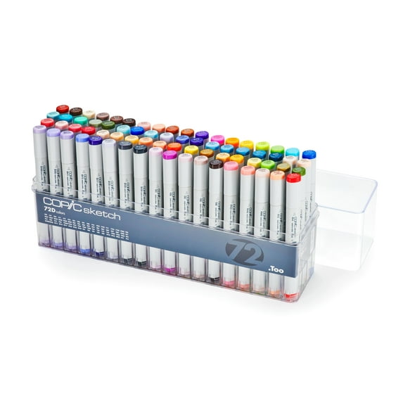 Copic Sketch Marker Set, 72-Colors, D