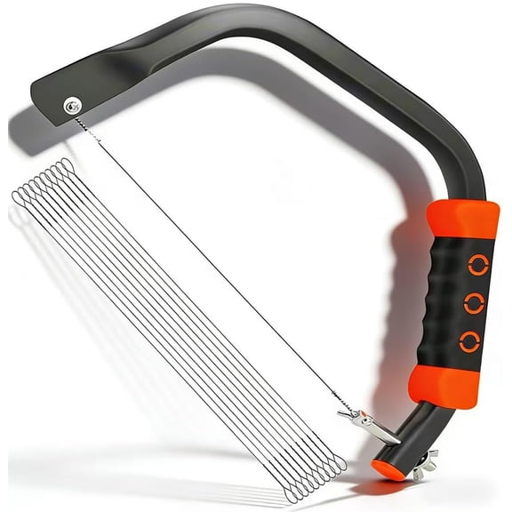Coping Saw for Woodworking with 360 Rotatable Blade, 16 Inch Multi-Directional Cutting Hand Saw with 10 Replacement Blades, Versatile Tool for Wood, Plastic, Rubber, Soft Metal Cutting