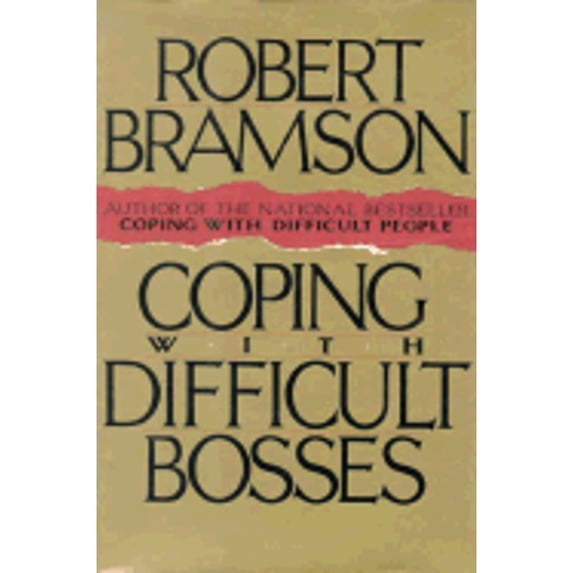 Pre-Owned Coping With Difficult Bosses (Hardcover) 1559721391 9781559721394