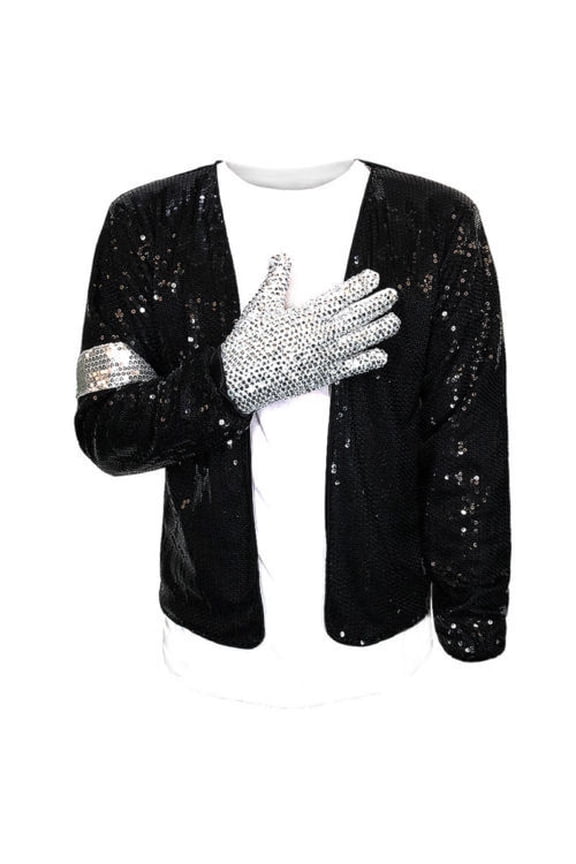 Coplay Role-player Billie Jean Jacket Glove for Show Performance Party Michael's Celebrity Birthday