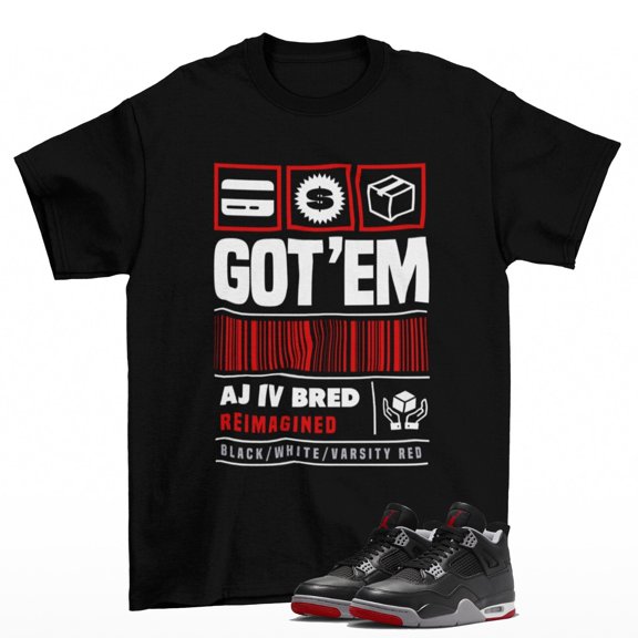 Copped Bred-Reimagined Sneaker-Match Graphic Shirt