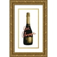 thumbnail image 1 of Coppel, Anna 14x24 Gold Ornate Wood Framed with Double Matting Museum Art Print Titled - Oui Champagne, 1 of 4
