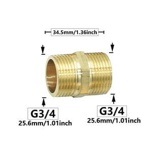 Copper 1/2" 3/4" 1" Thread Connector Fittings Water Pipe Reducer Connector Transitional Hose Repair Coupling