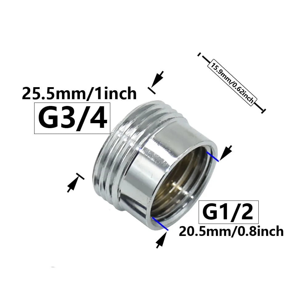 Copper 1/2" 3/4" 1" Thread Connector Fittings Water Pipe Reducer ...