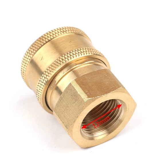 Copper 1/4" High Pressure Quick Connector Car washer Adapter Water Gun Hydraulic Couplers Couplings For Garden Irrigation