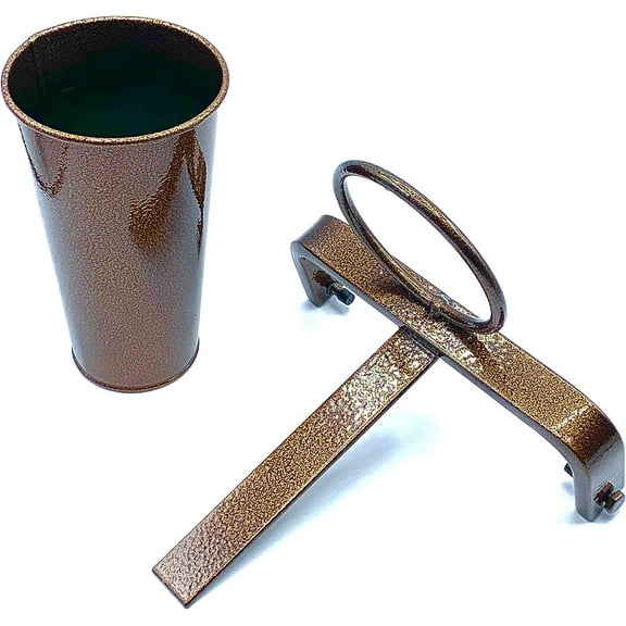 Copper 6" Side Mount with Vase