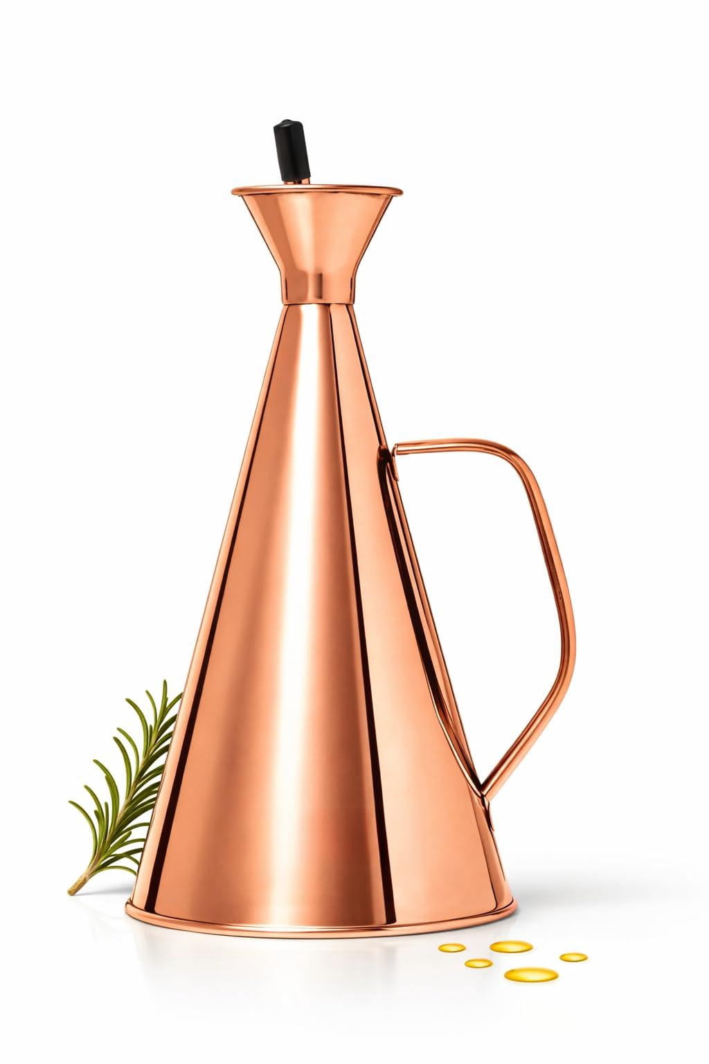 Copper 8.5 Ounces 1 Stainless Steel Oil & Vinegar Dispenser Bottle