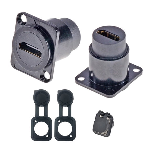 Copper Alloy Construction 2pcs High Density Multichip Interconnect Adapters for Reliability (Black)