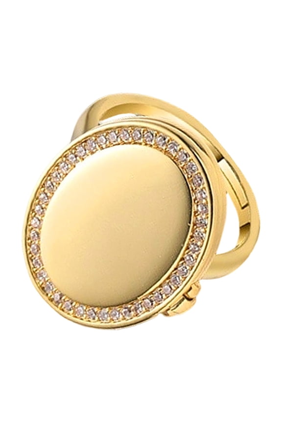 Copper Alloy Geometric Rings with Concealed Compartment Adjustable Opening Finger Rings Handmade Jewelry
