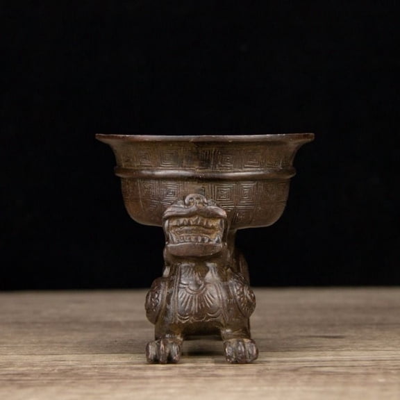 Copper Alloy Plated Copper Feitian Ruibeast Wine Bottle Household Living Room