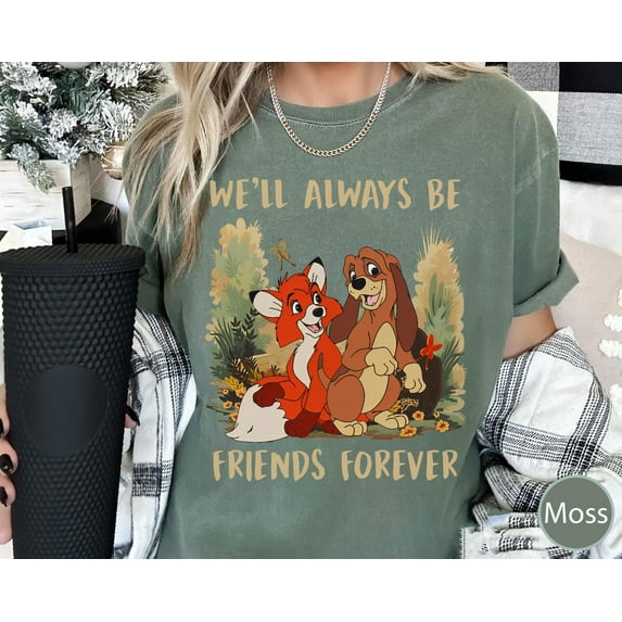 Copper And Todd Always Be Friends Forever Comfort Colors T-Shirt, The Fox And The Hound, Best Friends Disney Tee