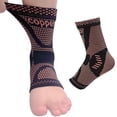 Copper Ankle Compression Sleeve, Elastic Ankle Brace Support for