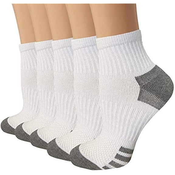 Copper Ankle Compression Socks - Low Cut Arch Support Socks for Men & Women, Running, Nurses, Plantar Fasciitis Socks