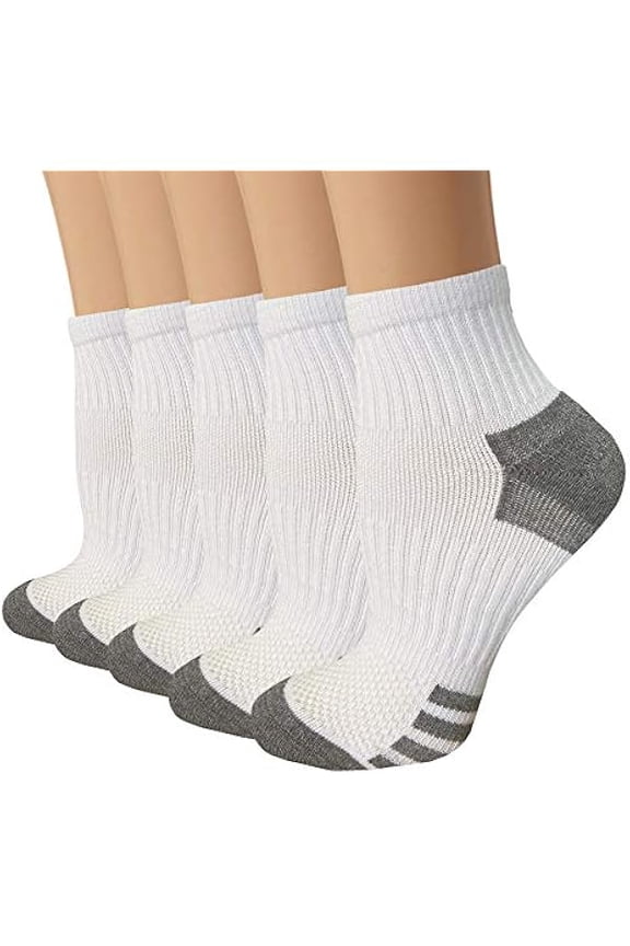 Copper Ankle Compression Socks - Low Cut Arch Support Socks for Men & Women, Running, Nurses, Plantar Fasciitis Socks