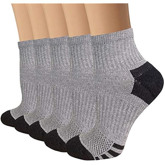 Copper Ankle Compression Socks - Low Cut Arch Support Socks for Men & Women, Running, Nurses, Plantar Fasciitis Socks