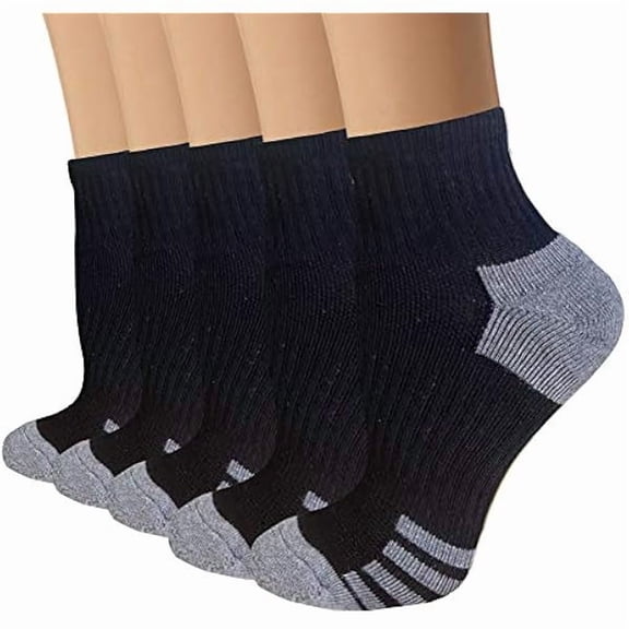 Copper Ankle Compression Socks - Low Cut Arch Support Socks for Men & Women, Running, Nurses, Plantar Fasciitis Socks