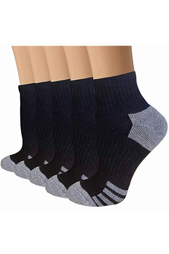 Copper Ankle Compression Socks - Low Cut Arch Support Socks for Men & Women, Running, Nurses, Plantar Fasciitis Socks