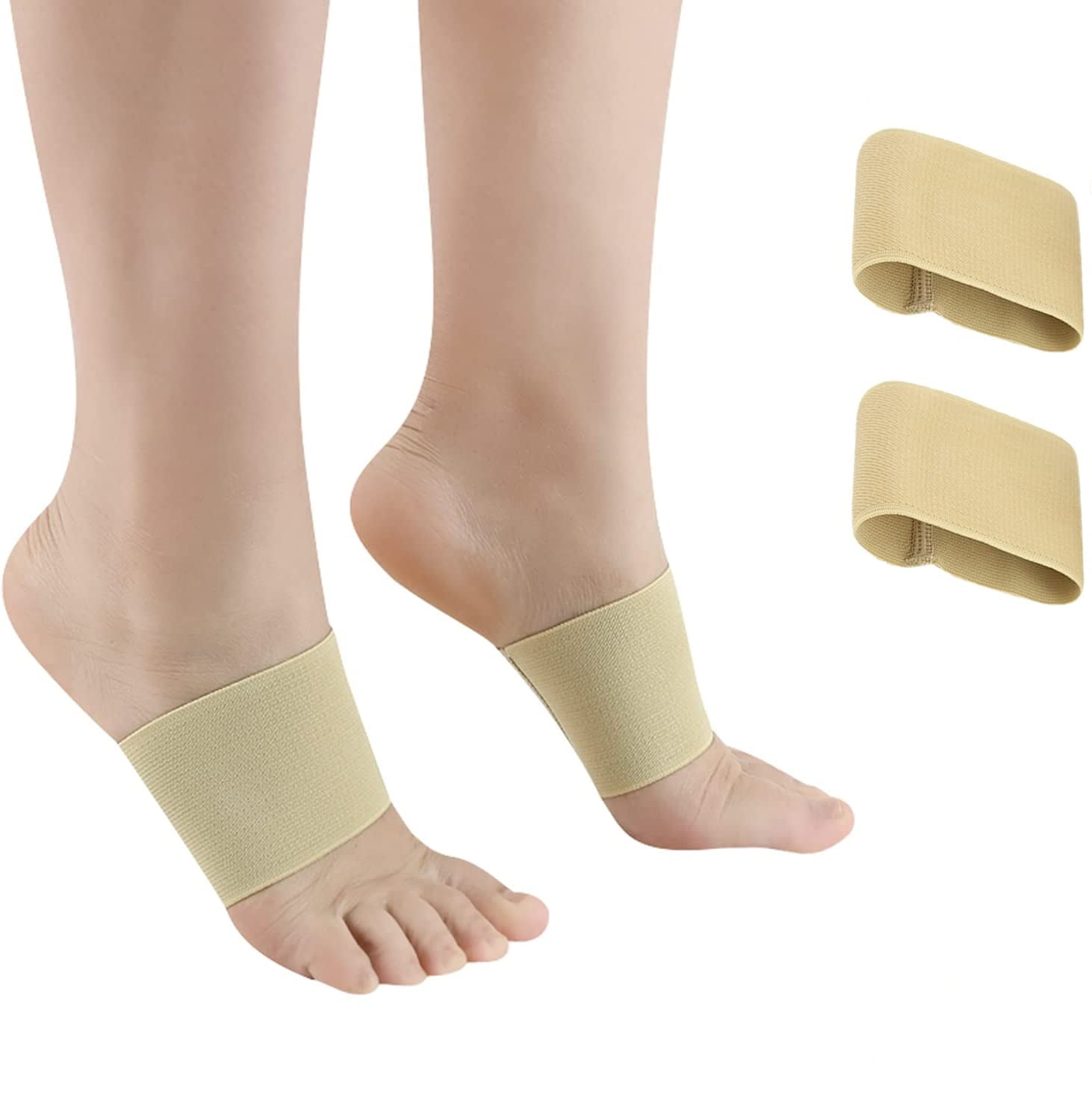 Copper Arch Support Sleeves (2PCS),Plantar Fasciitis Braces for Foot