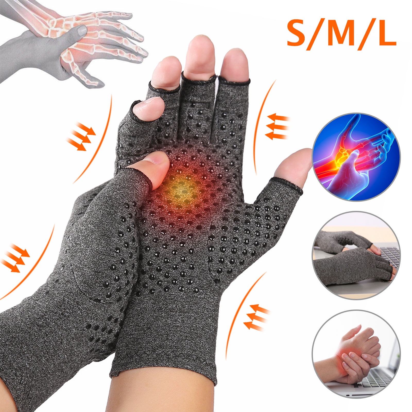 Copper Arthritis Gloves for Carpal Tunnel Pain Relief, Compression