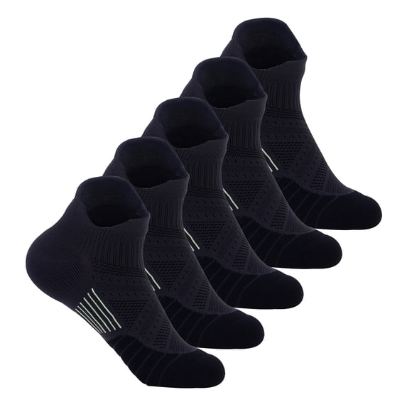 Copper Athletic Sport Socks 5 Pairs Crew Loafer Casual Socks for Men & Women
