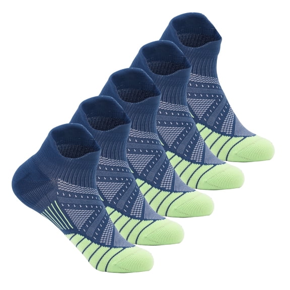 Copper Athletic Sport Socks 5 Pairs Crew Loafer Casual Socks for Men & Women