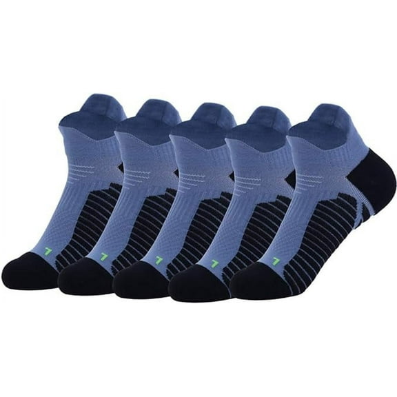 Copper Athletic Sport Socks 5 Pairs Low Cut Loafer Casual Socks for Men & Women