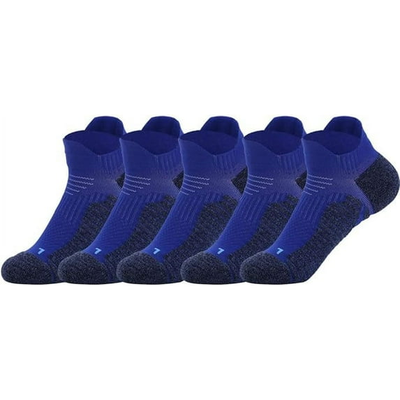 Copper Athletic Sport Socks 5 Pairs Low Cut Loafer Casual Socks for Men & Women