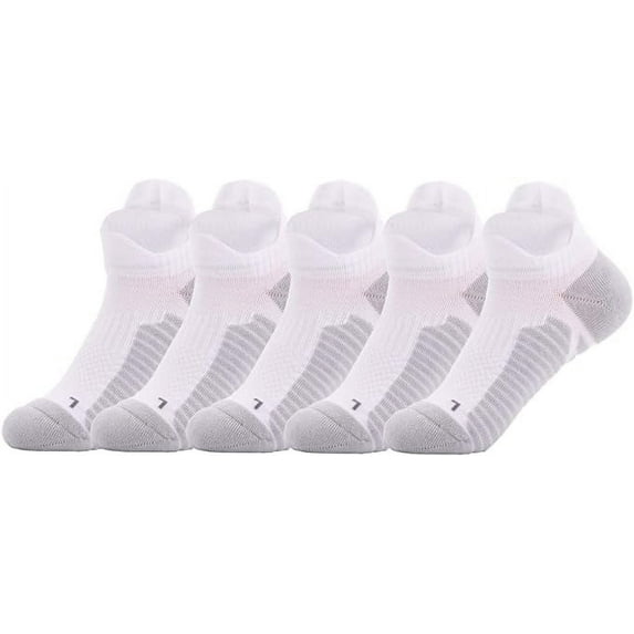 Copper Athletic Sport Socks 5 Pairs Low Cut Loafer Casual Socks for Men & Women