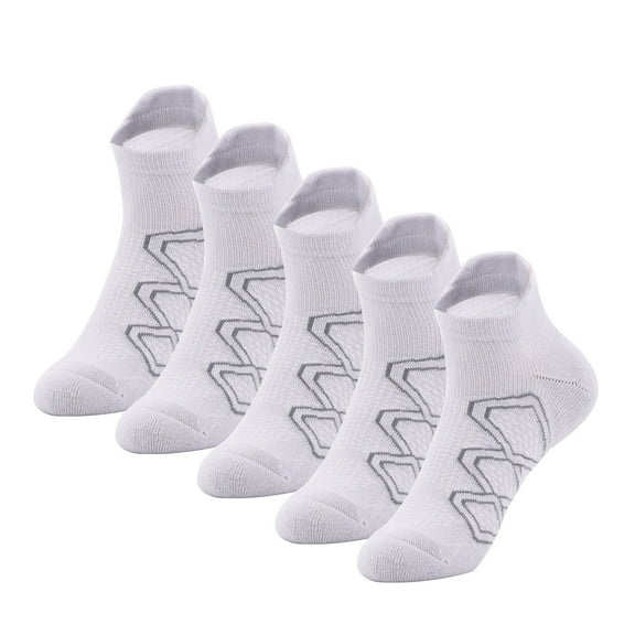 Copper Athletic Sport Socks 5 Pairs Low Cut Loafer Casual Socks for Men & Women