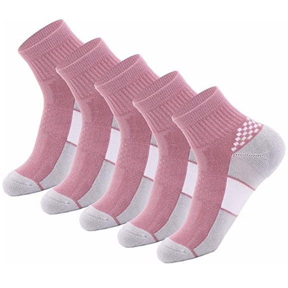 Copper Athletic Sport Socks 5 Pairs Low Cut Loafer Casual Socks for Men & Women