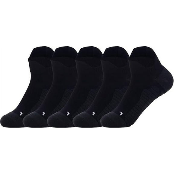 Copper Athletic Sport Socks 5 Pairs Low Cut Loafer Casual Socks for Men & Women