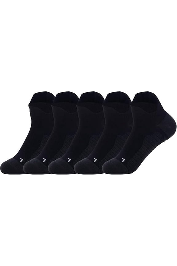Copper Athletic Sport Socks 5 Pairs Low Cut Loafer Casual Socks for Men & Women