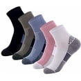 thumbnail image 1 of Copper Athletic Sport Socks 5 Pairs Low Cut Loafer Casual Socks for Men & Women, 1 of 6