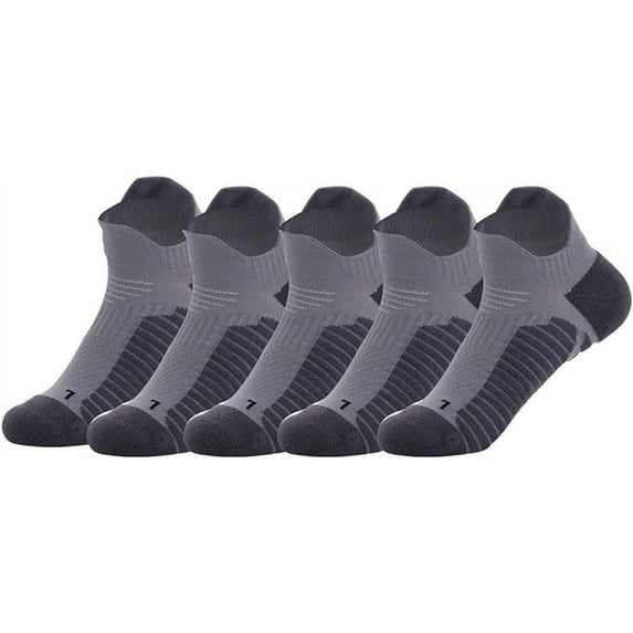 Copper Athletic Sport Socks 5 Pairs Low Cut Loafer Casual Socks for Men & Women