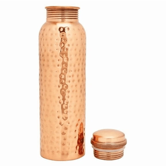 Copper Ayurvedic Water Bottle Handmade Copper Drinkware Anniversary Gifts Items