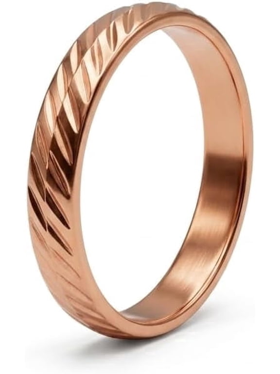 Copper Band Ring for Men & Women,Copper Finger Ring | Ayurvedic Health Benefits | Stylish Plain & Designer Ring | Daily Wear Jewelry