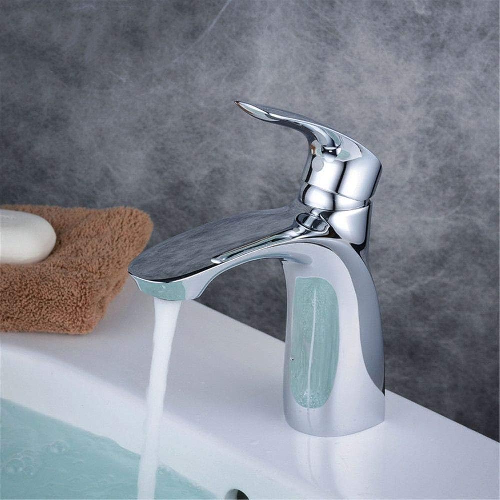 Copper Basin Faucet Cold and Hot Water Mixer Bath Sink Faucet Single