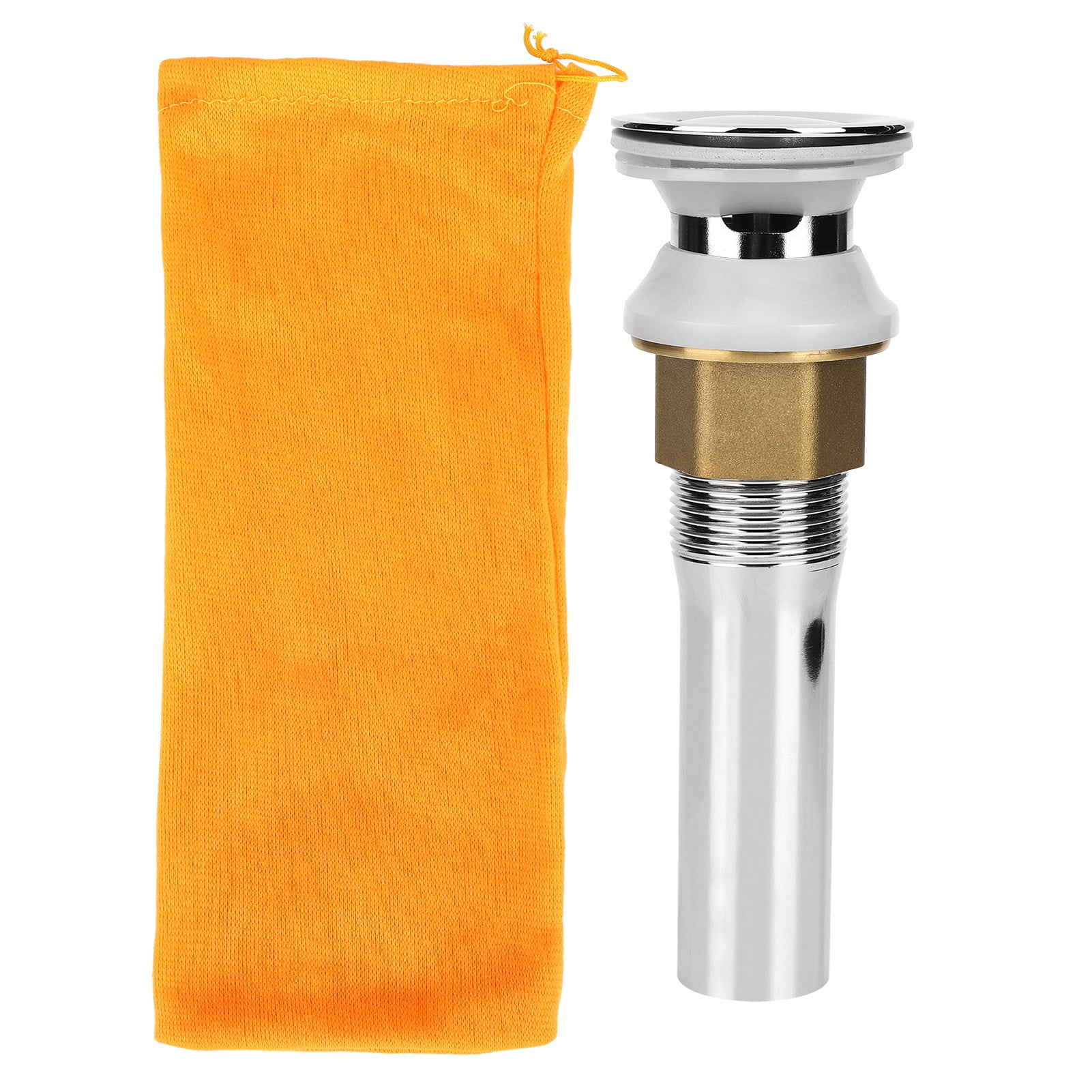 Copper Bathroom Sink Drain with Strainer Basket and Hair Catcher to