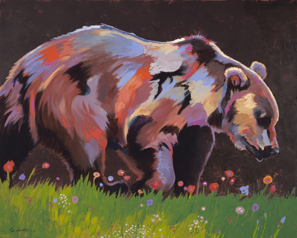 Copper Bear Canvas Art - Bob Coonts (30 x 24)