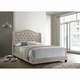 thumbnail image 1 of [Luckynote]Copper Beige Upholstered Queen Wingback Bed, 1 of 5