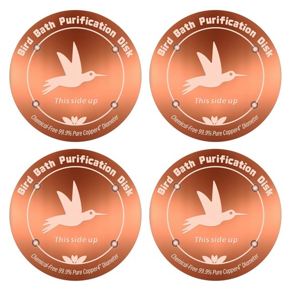 Copper Bird Bath Purifier Plate Reduces Cleaning Frequency to 20 Days Natural Algae Control
