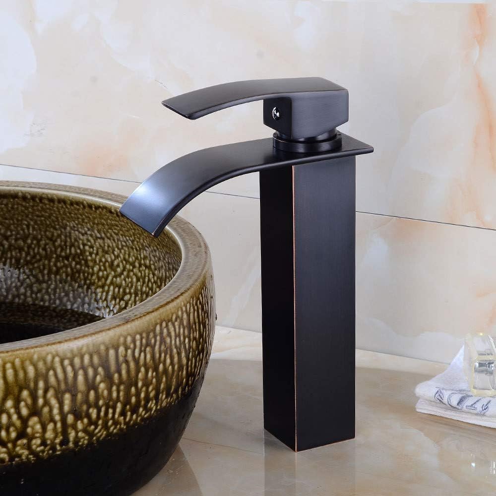 Copper Black Ancient Pot,Bathroom,Bathroom,Sink,Sink,Cold and Water Mixer,Waterfall,Copper