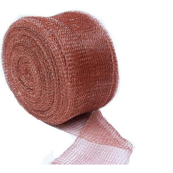 Copper Blocker Pest Stopper 100ft Roll - Pure Copper Mesh for Rodent, Insect, Slug & Snail Control - Seals Cracks & Gaps - Made in USA