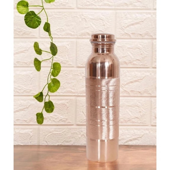 Copper Bottle Pure Copper Water Bottle 34Oz Copper Water Bottle Leak Proof