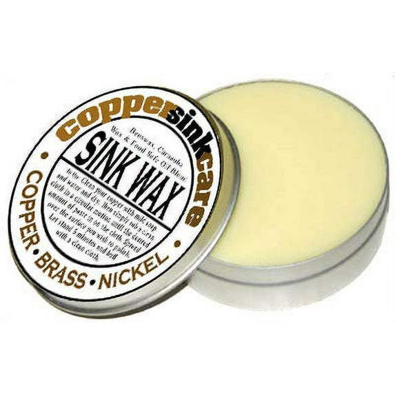 Copper, Brass and Nickel Sink Care Protective Wax